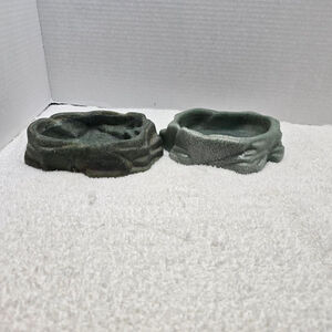 Zoo Med Reptile Habitat Water Dish One Size Dark Green Light Green